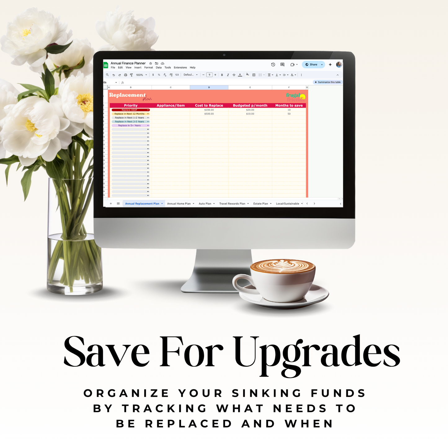 Annual Finance Planner - Your All-in-One Life & Money Organization System!