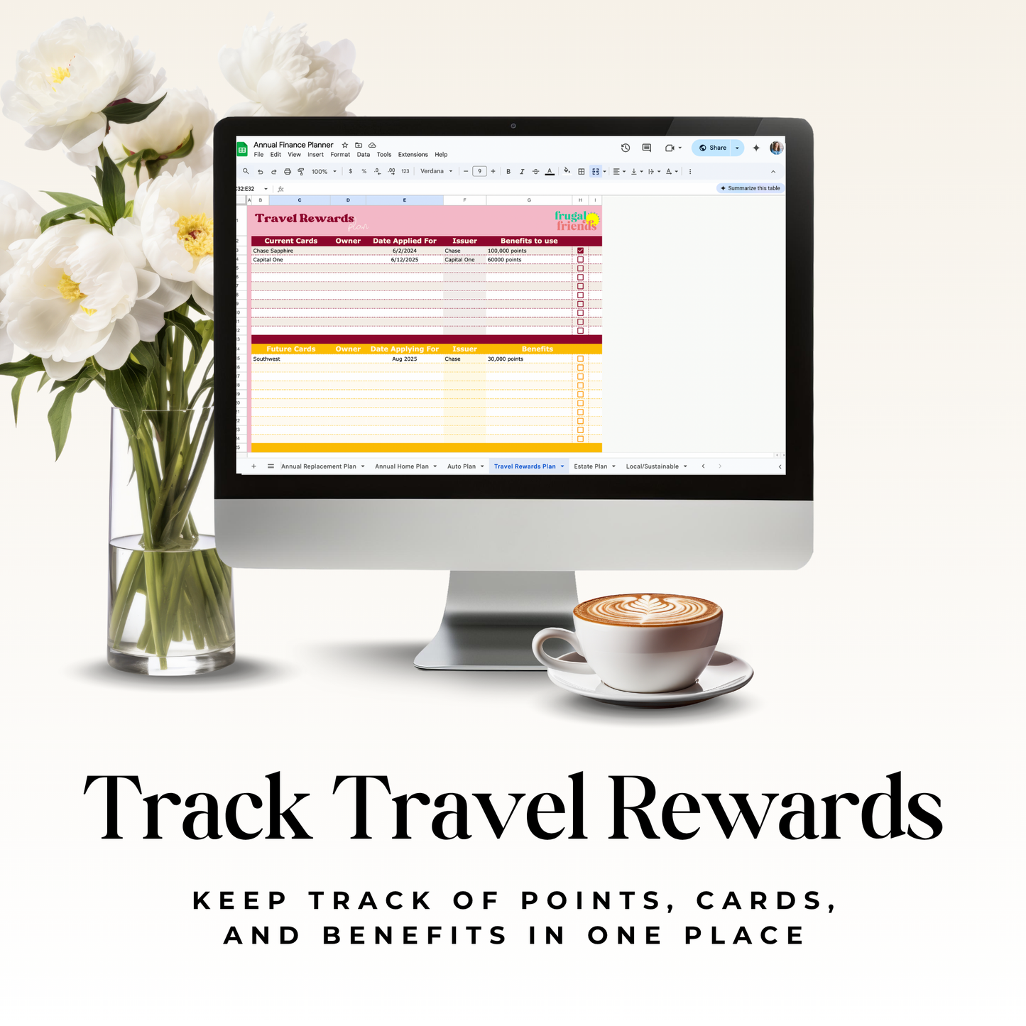 Annual Finance Planner - Your All-in-One Life & Money Organization System!