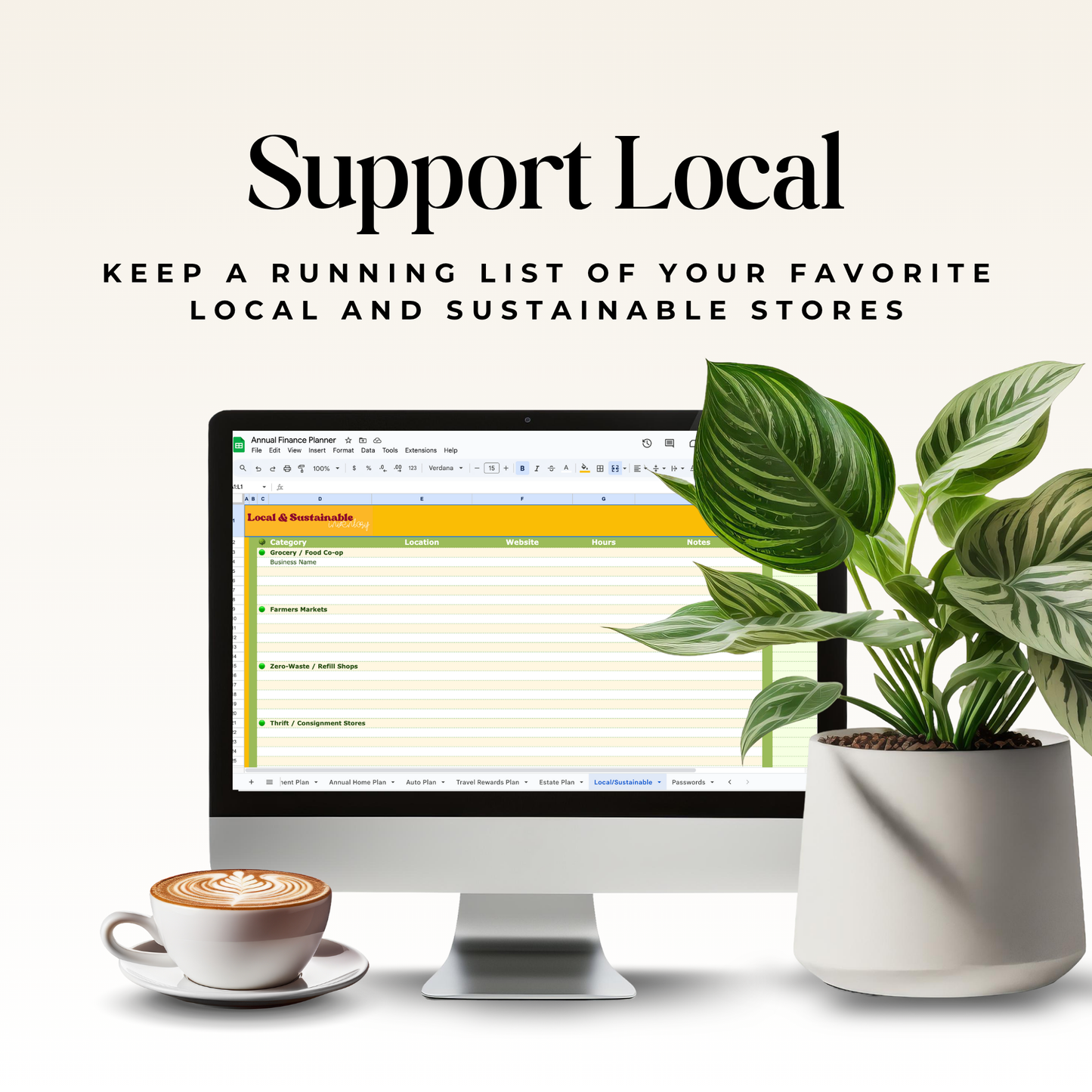 Annual Finance Planner - Your All-in-One Life & Money Organization System!
