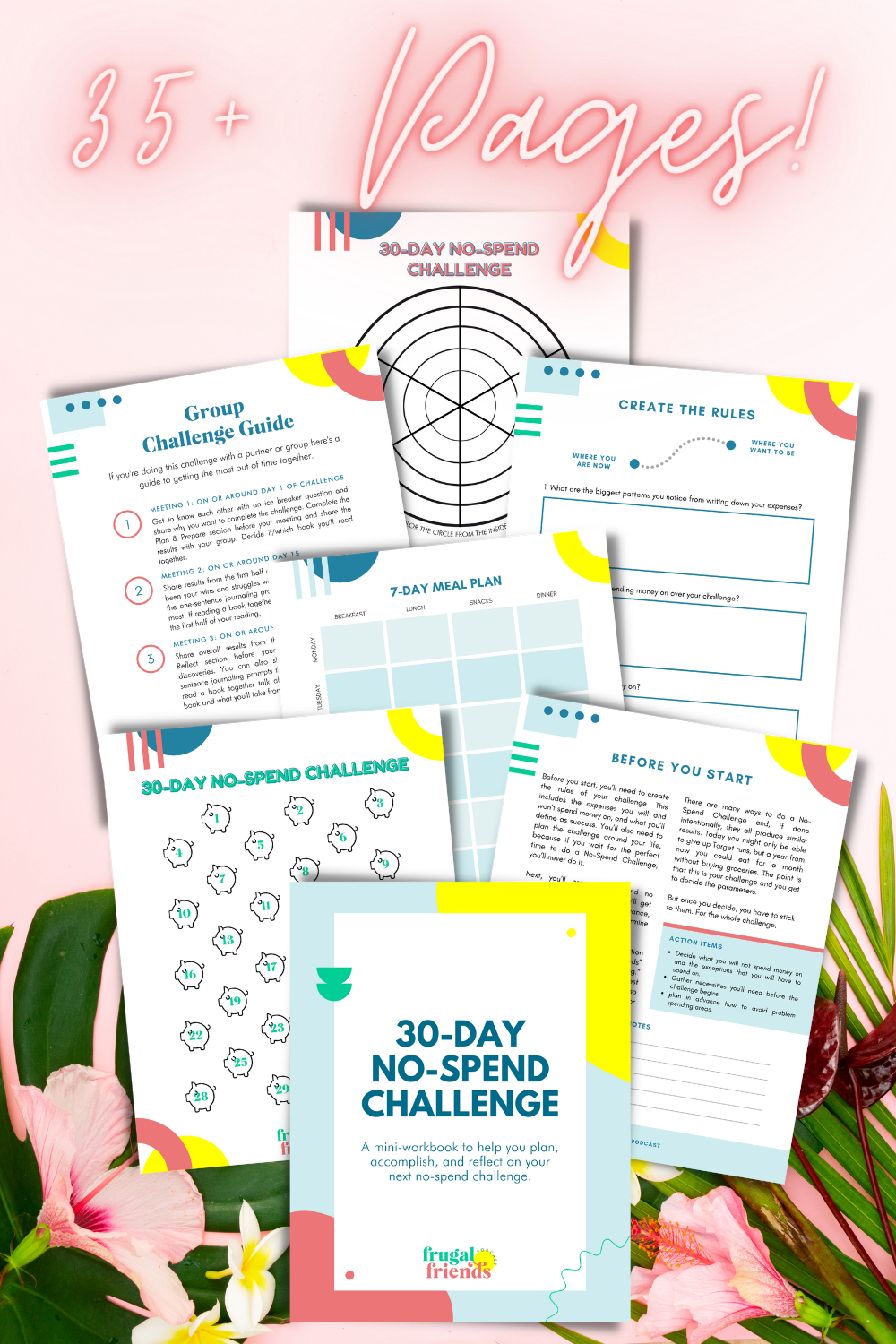 30-Day No-Spend Challenge {35+ Page Digital Download}