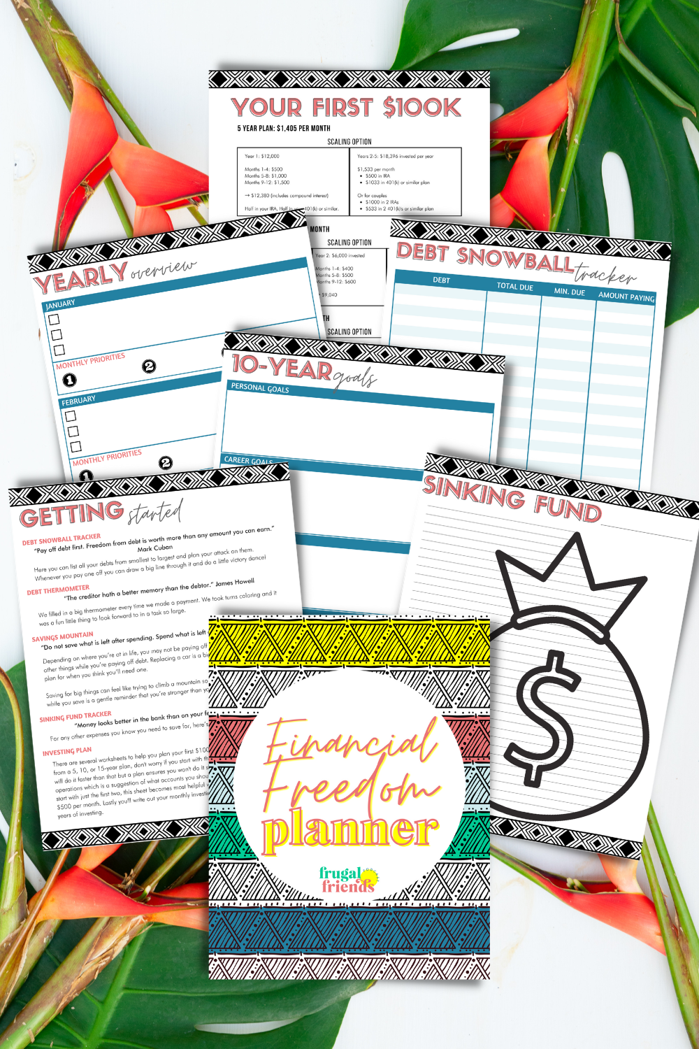 Financial Freedom Planner {35+ Page Digital Download}