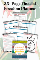 Financial Freedom Planner {35+ Page Digital Download}