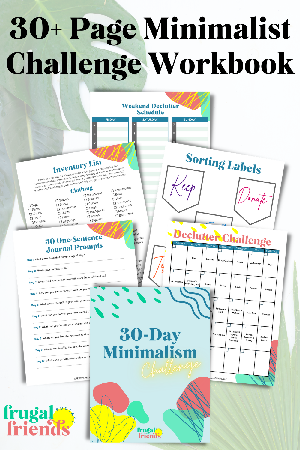 30-Day Minimalism Challenge {30+ Page Digital Download}