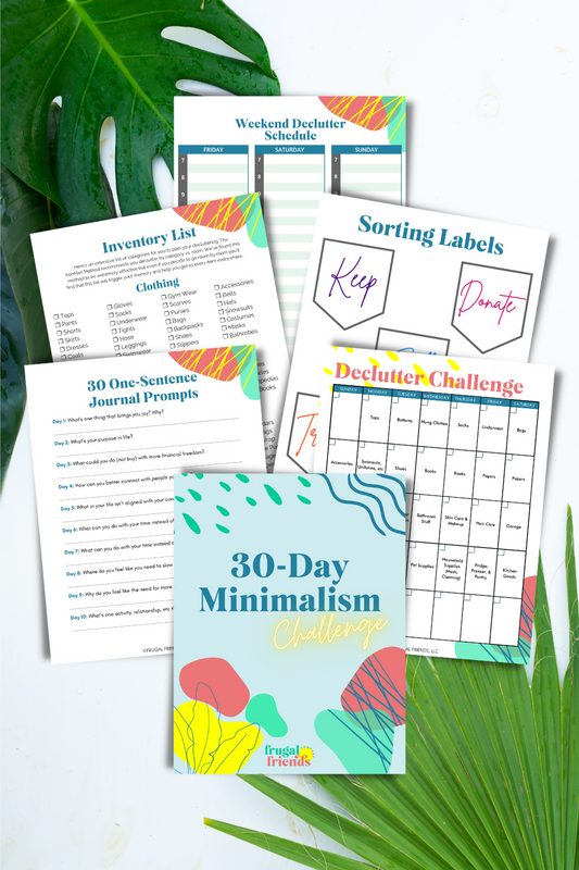 30-Day Minimalism Challenge {30+ Page Digital Download}